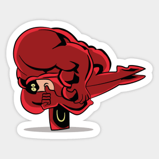 Crimson Chin Sticker